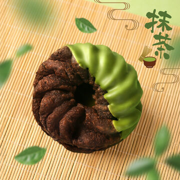 Choco French Cruller with Matcha Cream